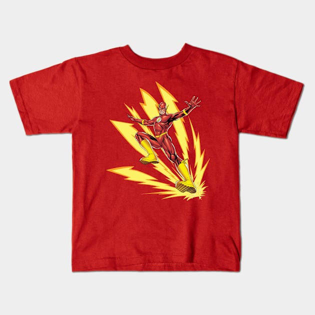 Lighning flash Kids T-Shirt by Roro's Water Heaters